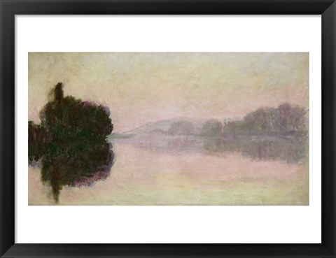 Framed Seine at Port-Villez, Evening Effect, 1894 Print