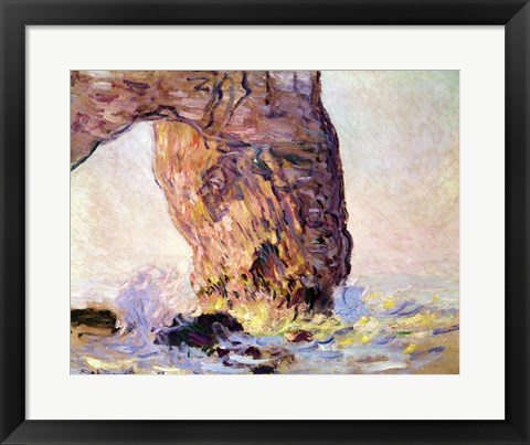 Framed Cliff at Etretat (La Manneporte) c.1883 Print