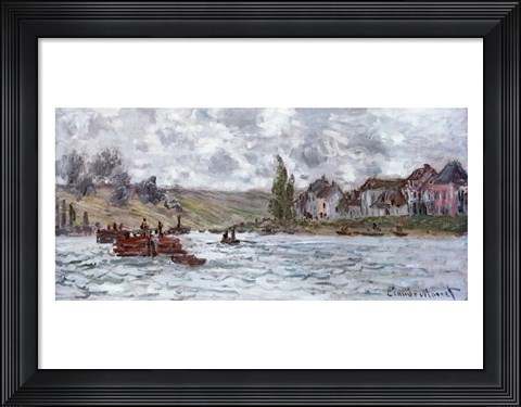 Framed Village de Lavacourt, pres de Vetheuil, 1878 Print