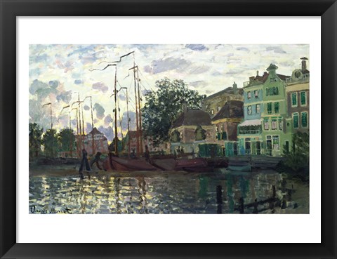 Framed Dam at Zaandam, Evening, 1871 Print