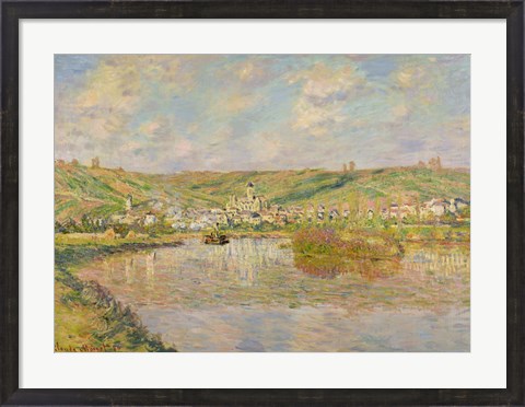 Framed Late Afternoon, Vetheuil, 1880 Print