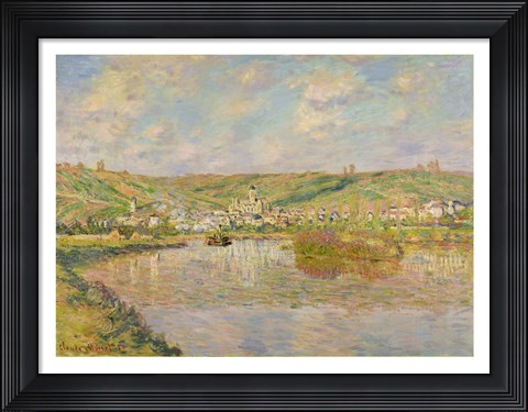 Framed Late Afternoon, Vetheuil, 1880 Print