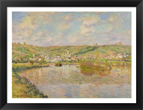 Framed Late Afternoon, Vetheuil, 1880 Print