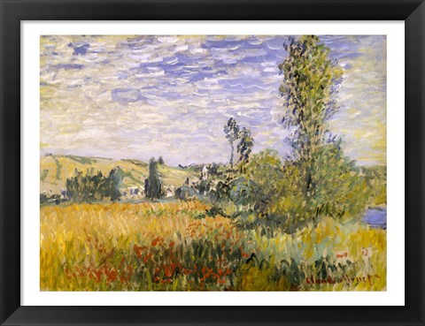 Framed Vetheuil (field) Print