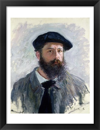 Framed Self Portrait with a Beret, 1886 Print