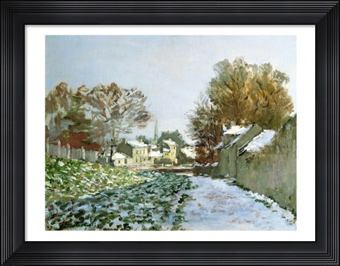 Framed Snow at Argenteuil, 1874 Print