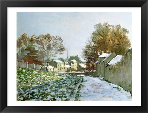 Framed Snow at Argenteuil, 1874 Print