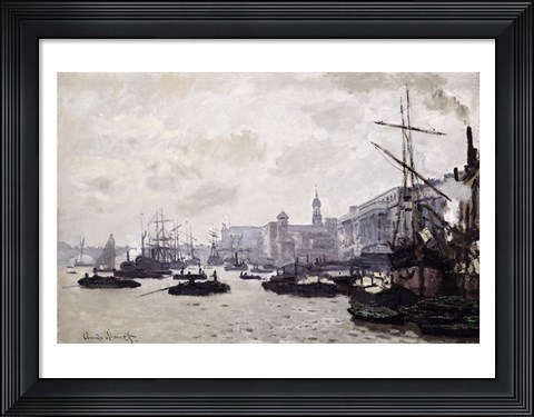 Framed Thames at London Print