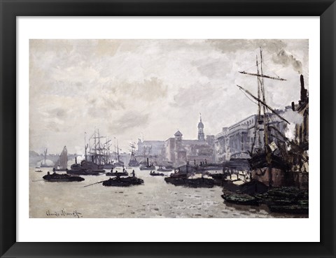 Framed Thames at London Print