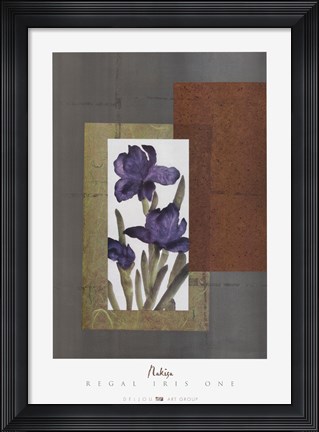 Framed Regal Iris 1 Print