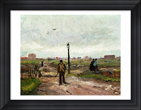 Framed Outskirts of Paris, 1886 Print