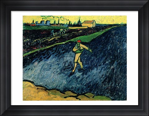 Framed Sower, 1888 - walking Print