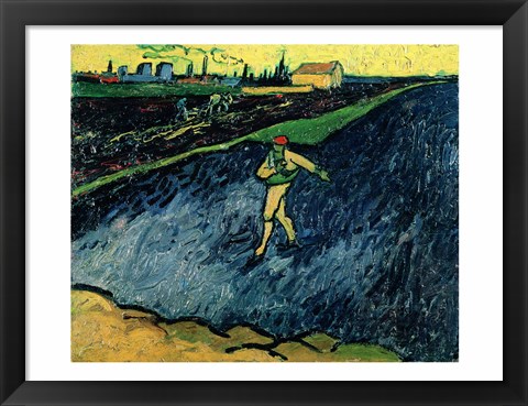 Framed Sower, 1888 - walking Print