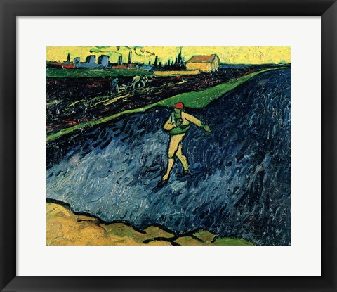 Framed Sower, 1888 - walking Print