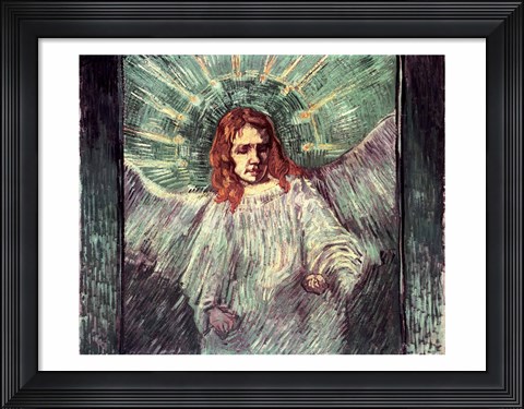 Framed Head of an Angel, after Rembrandt, 1889 Print