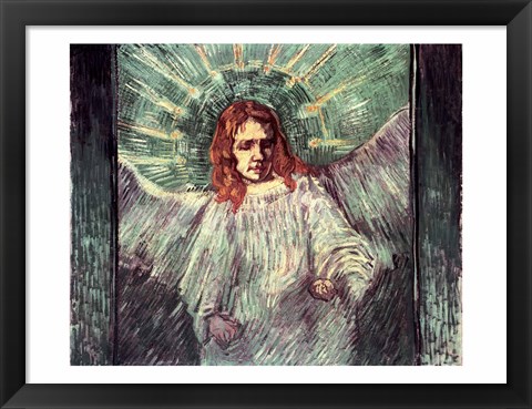 Framed Head of an Angel, after Rembrandt, 1889 Print