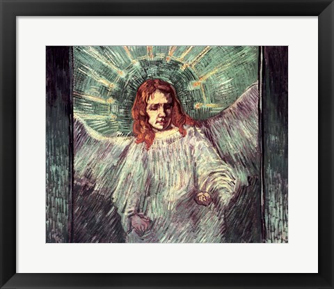 Framed Head of an Angel, after Rembrandt, 1889 Print