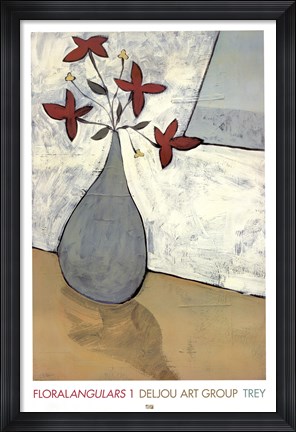 Framed Floralangulars 1 Print