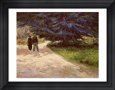 Framed Couple in the Park, Arles, 1888 Print