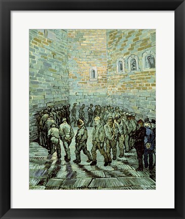 Framed Exercise Yard, or The Convict Prison, 1890 Print