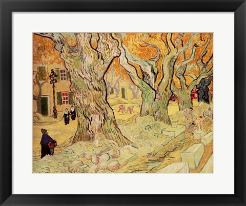 Framed Road Menders, 1889 Print