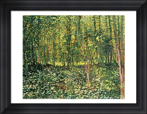 Framed Trees and Undergrowth, 1887 Print
