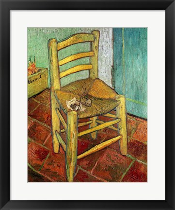 Framed Vincent&#39;s Chair, 1888 Print