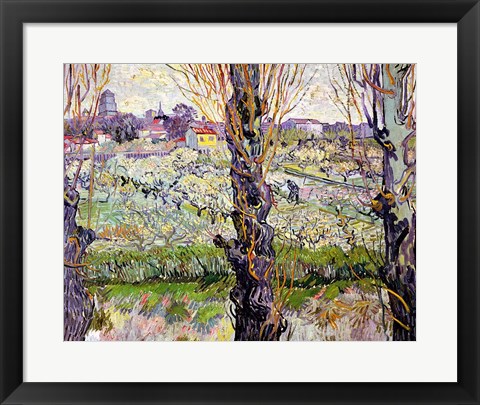 Framed View of Arles, 1889 Print