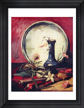 Framed Still Life with Flowers, c.1886 Print