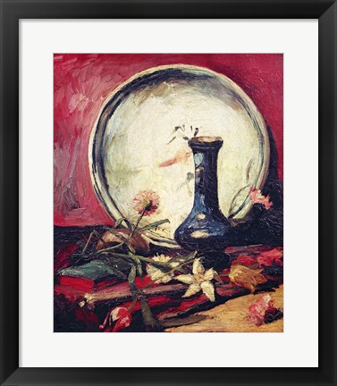Framed Still Life with Flowers, c.1886 Print