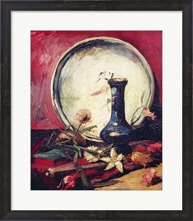 Framed Still Life with Flowers, c.1886 Print