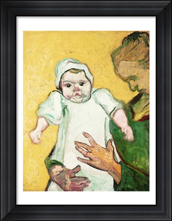 Framed Madame Roulin and her baby, November 1888 Print
