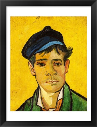 Framed Young Man with a Hat, 1888 Print