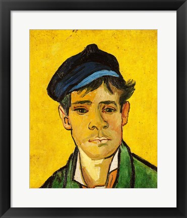 Framed Young Man with a Hat, 1888 Print