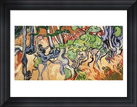 Framed Tree roots, 1890 Print