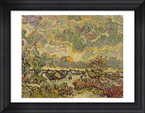 Framed Autumn landscape, 1890 Print
