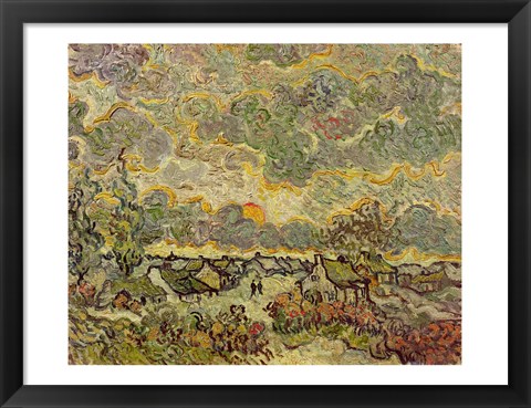 Framed Autumn landscape, 1890 Print