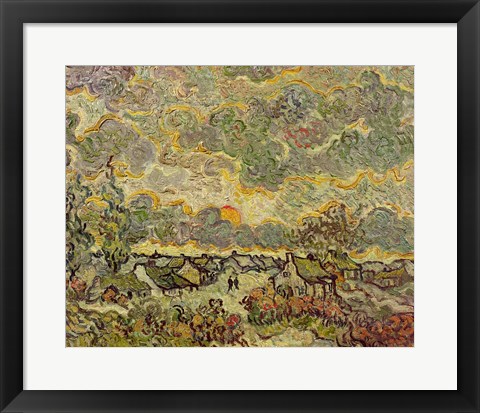 Framed Autumn landscape, 1890 Print