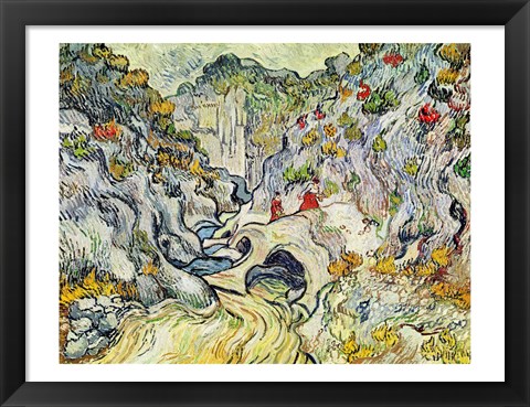 Framed Ravine of the Peyroulets Print