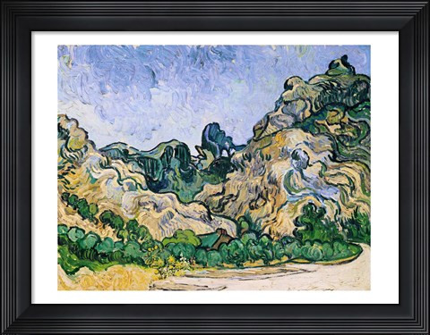 Framed Alpilles, 1889 Print