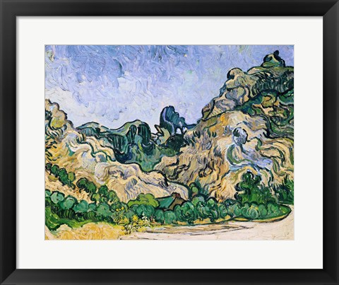 Framed Alpilles, 1889 Print