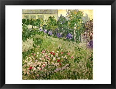 Framed Daubigny&#39;s garden, 1890 Print