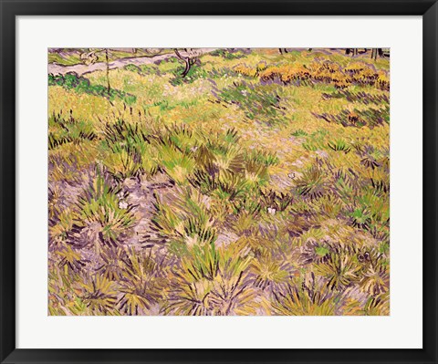 Framed Meadow with Butterflies, 1890 Print