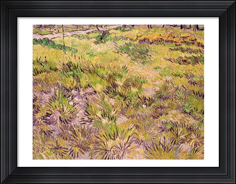 Framed Meadow with Butterflies, 1890 Print