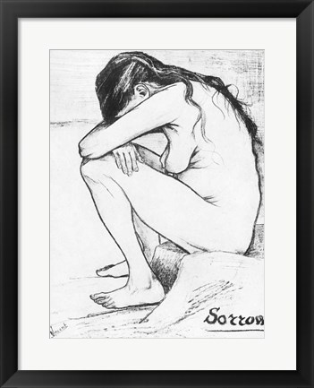 Framed Sorrow, 1882 Print