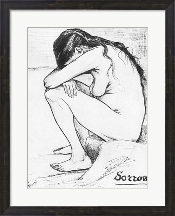 Framed Sorrow, 1882 Print