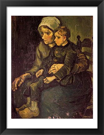 Framed Mother and Child, 1885 Print