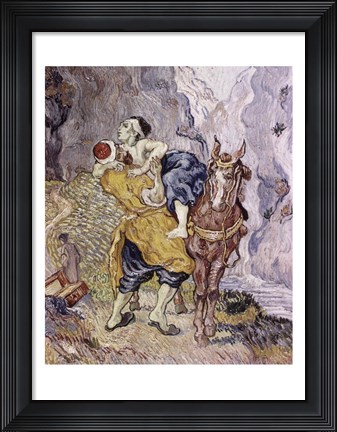 Framed Good Samaritan, 1890 Print