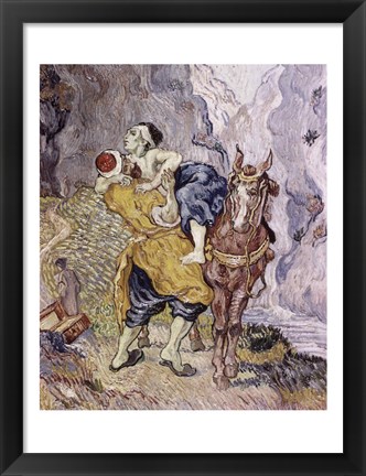 Framed Good Samaritan, 1890 Print