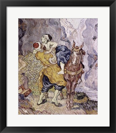 Framed Good Samaritan, 1890 Print